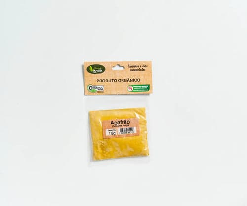 Açafrão Orgânico Quintal Verde 10g Mercearia Quintal Verde 