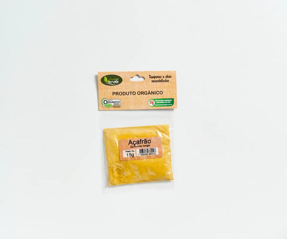 Açafrão Orgânico Quintal Verde 10g Mercearia Quintal Verde 